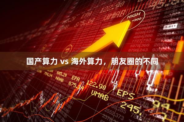 国产算力 vs 海外算力，朋友圈的不同